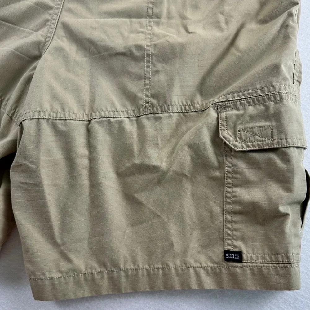 5.11 Tactical Taclite Pro Mens 38 Khaki Tan Ripstop Cargo Shorts Utility Hiking